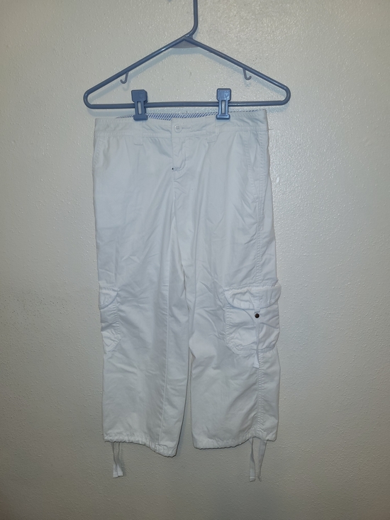 Tommy Hilfiger Pants - Tommy Hilfiger Y2k White Cargo Low Rise Capri's  Size 1